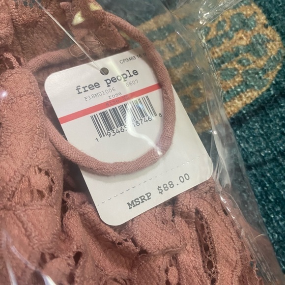 Free people Adella slip dress in Rose size xs New in package - Picture 10 of 11